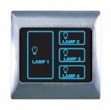 T2000 Metal Touch & Remote Light Switch 4 Gang